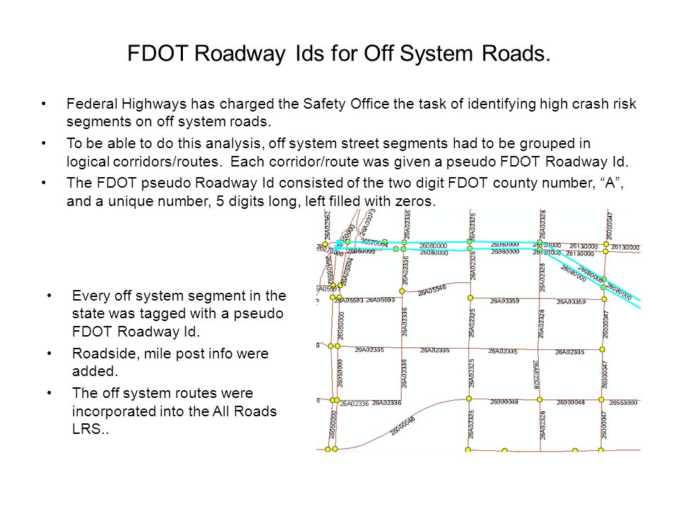 Our Goal Build a FDOT Linear Reference System(LRS) on the TeleAtlas Our Goal Build a FDOT Linear Reference System(LRS) on the TeleAtlas