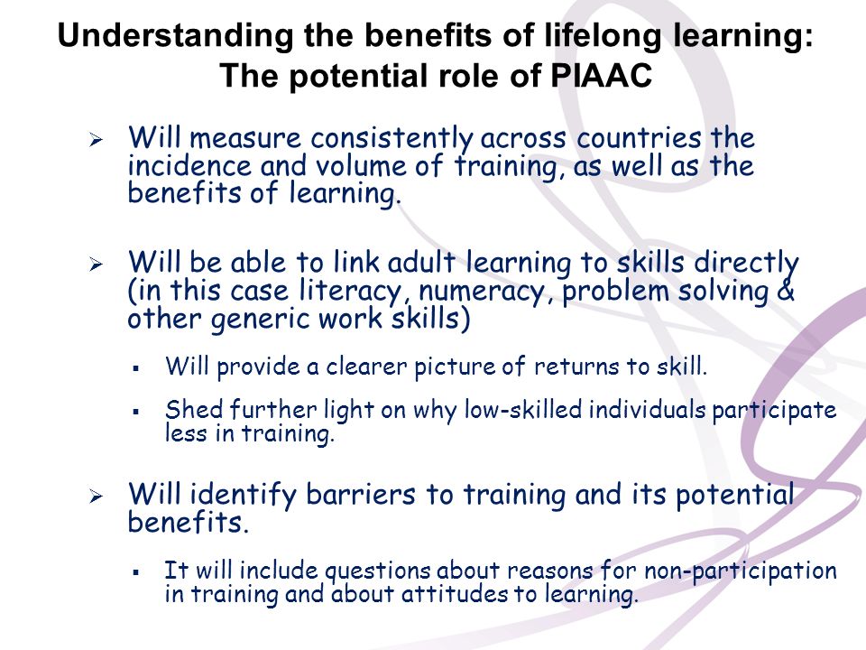 Understanding the benefits of lifelong learning: The potential role of PIAAC