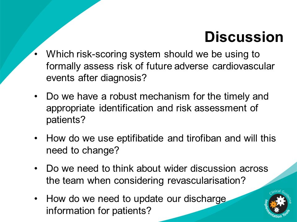 Discussion Which risk-scoring system should we be using to formally assess risk of future adverse cardiovascular events after diagnosis