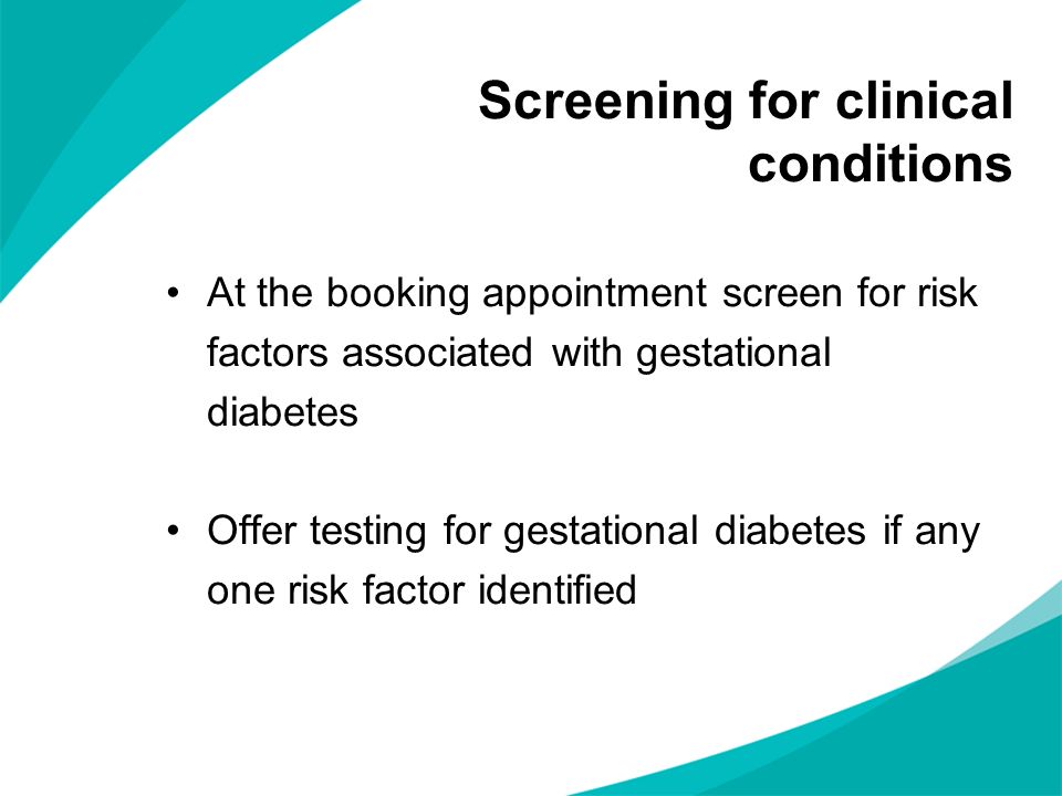 Screening for clinical conditions