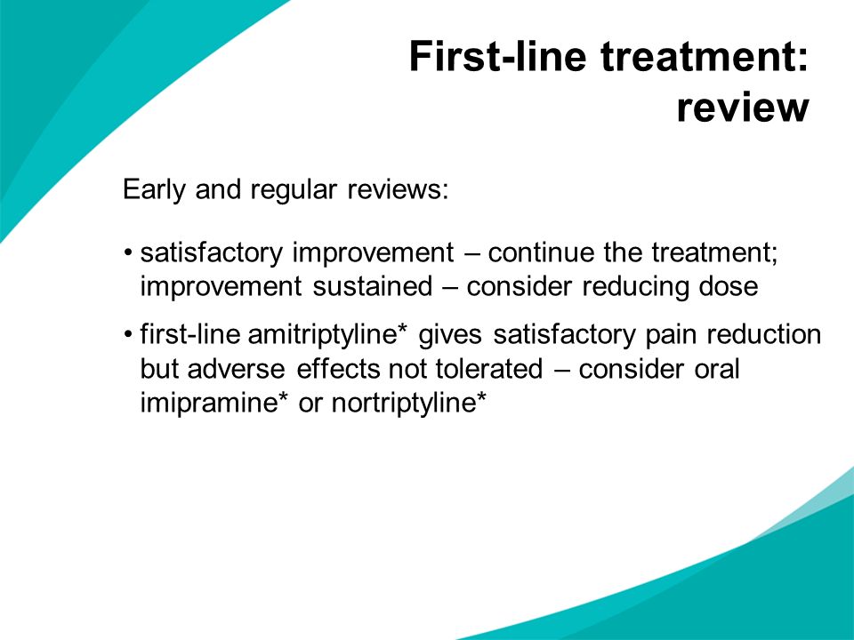 First-line treatment: review