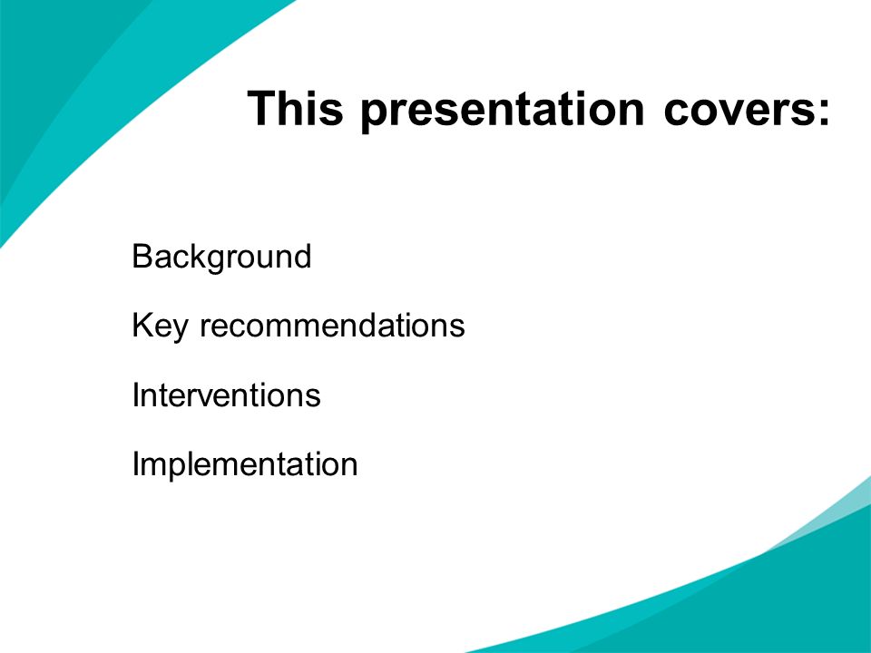 This presentation covers: