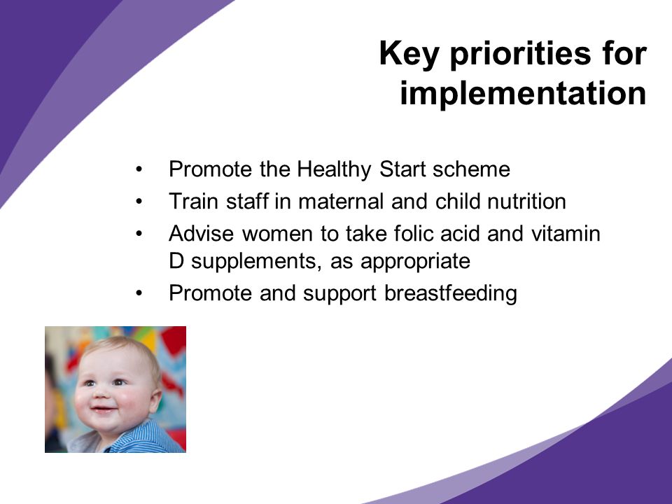 Key priorities for implementation