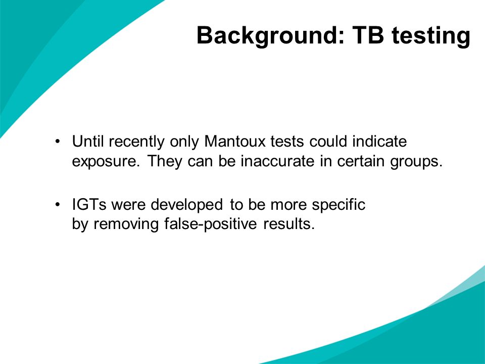 Background: TB testing