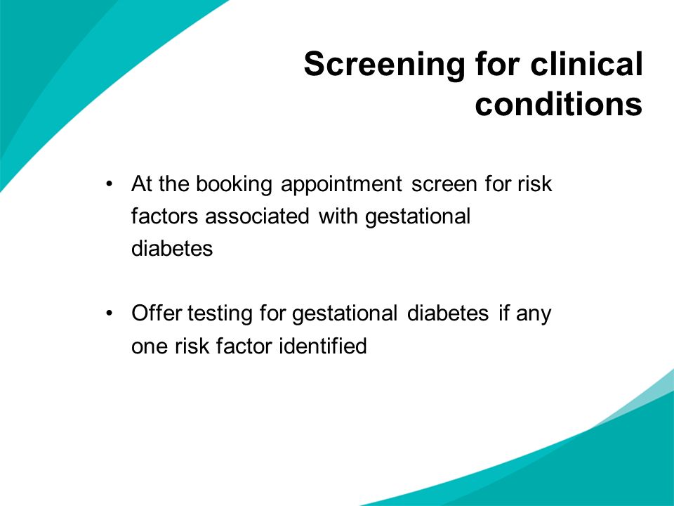 Screening for clinical conditions