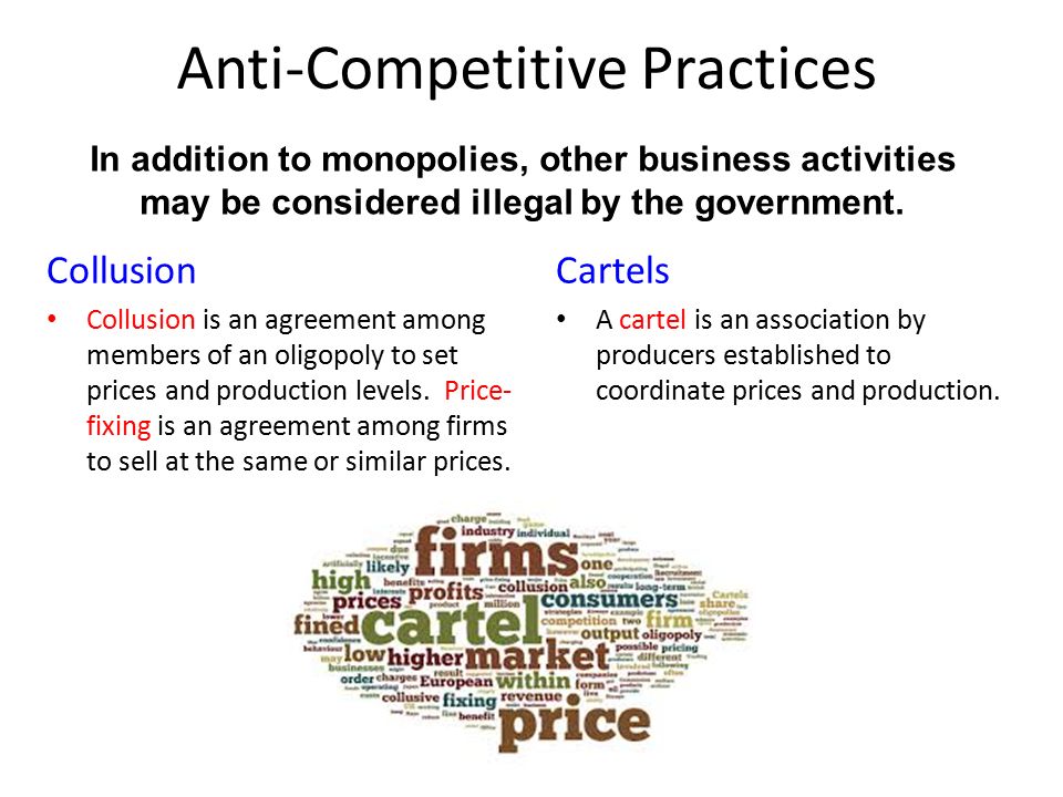 Anti-Competitive Practices