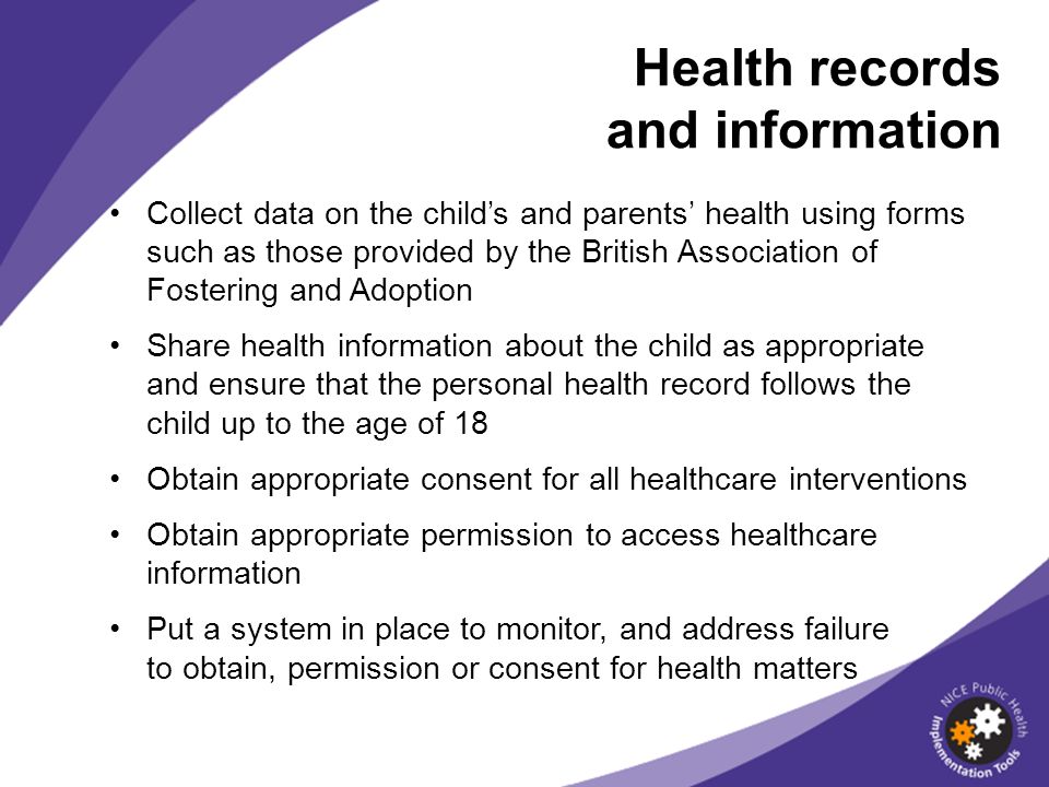 Health records and information