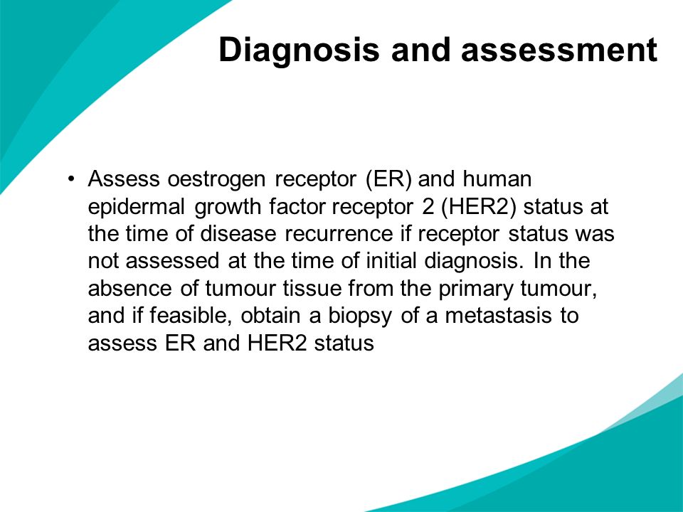 Diagnosis and assessment