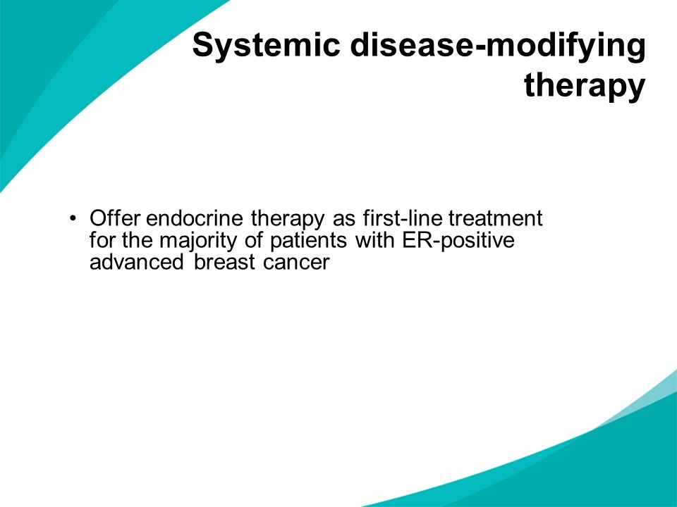 Systemic disease-modifying therapy