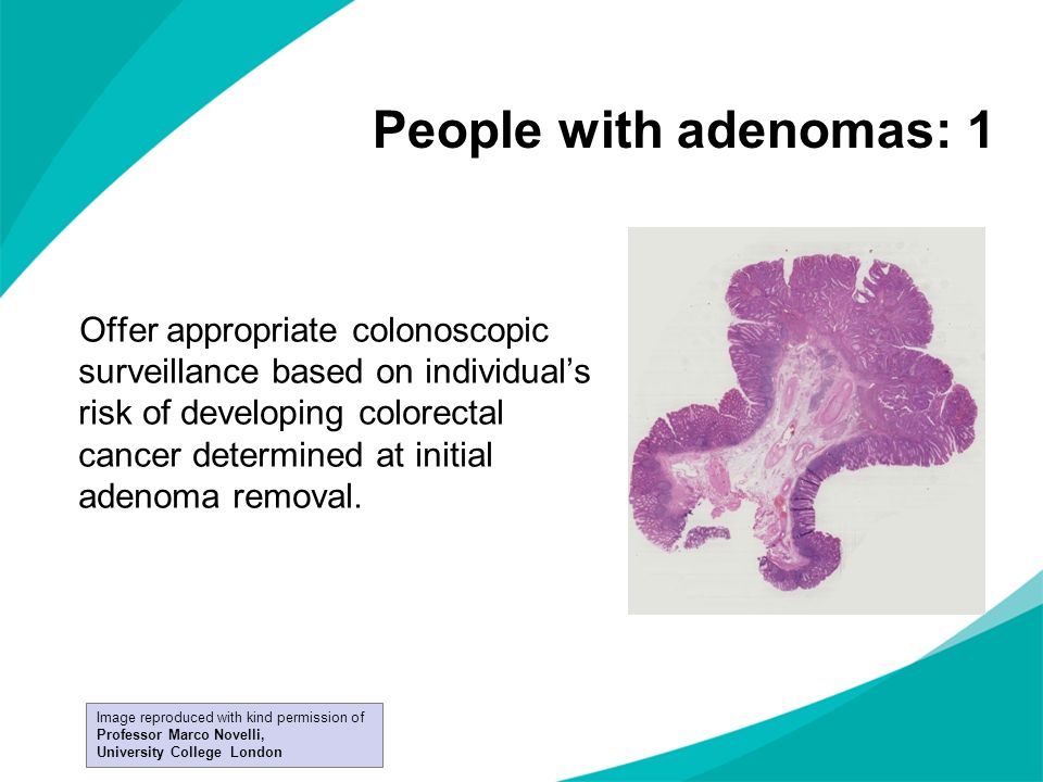 People with adenomas: 1