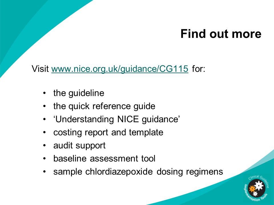 Find out more Visit   for: the guideline