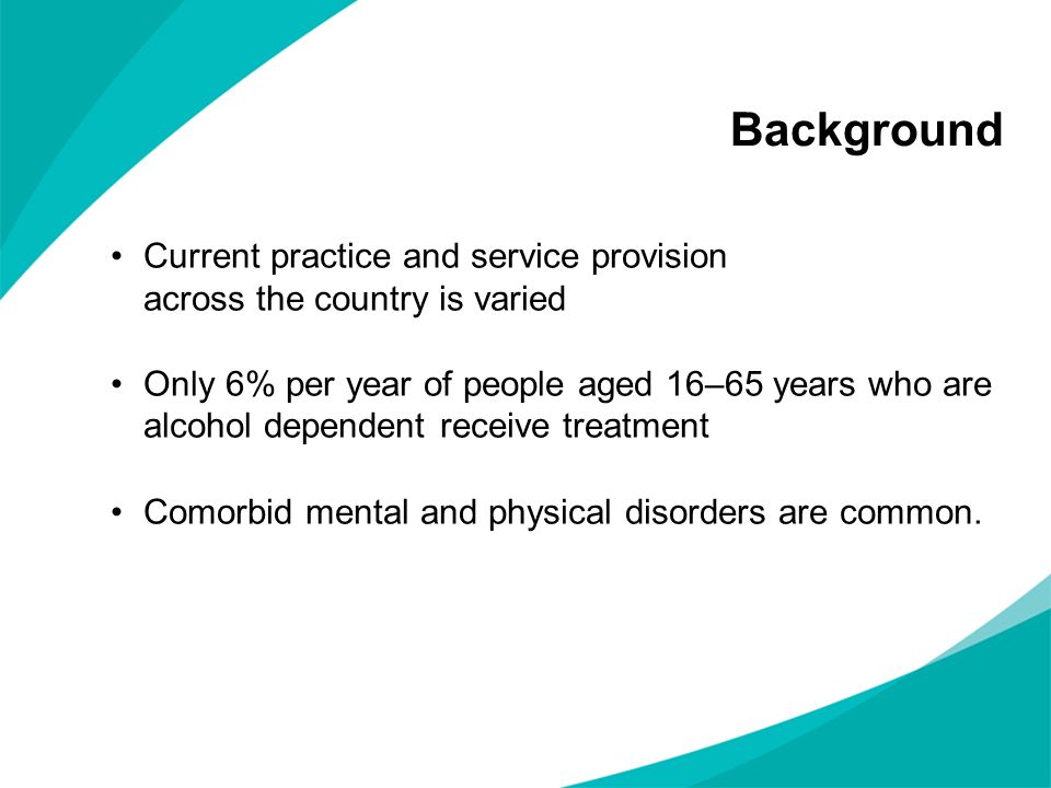 Background Current practice and service provision across the country is varied.