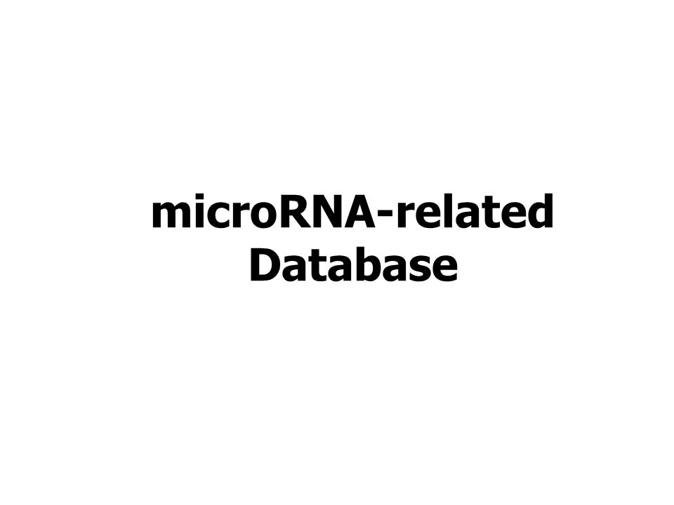 microRNA-related Database