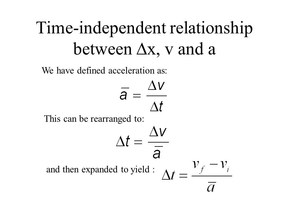 Derivation Of Kinematic Equations Ppt Video Online Download