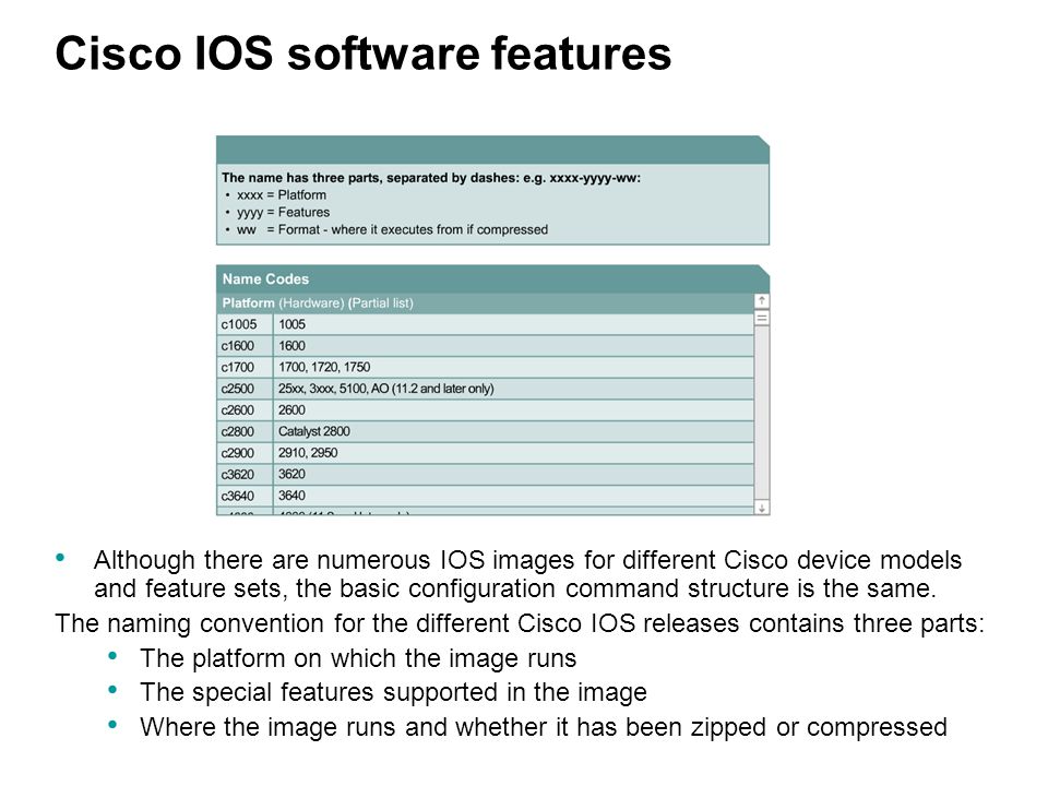 List the features and functions of cisco ios software configure ultravnc