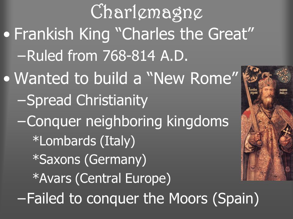 Charlemagne Frankish King Charles the Great