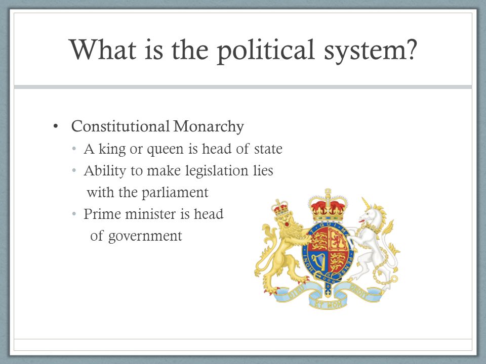 Political System in the United Kingdom - ppt video online download