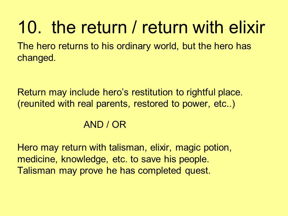 10. the return / return with elixir