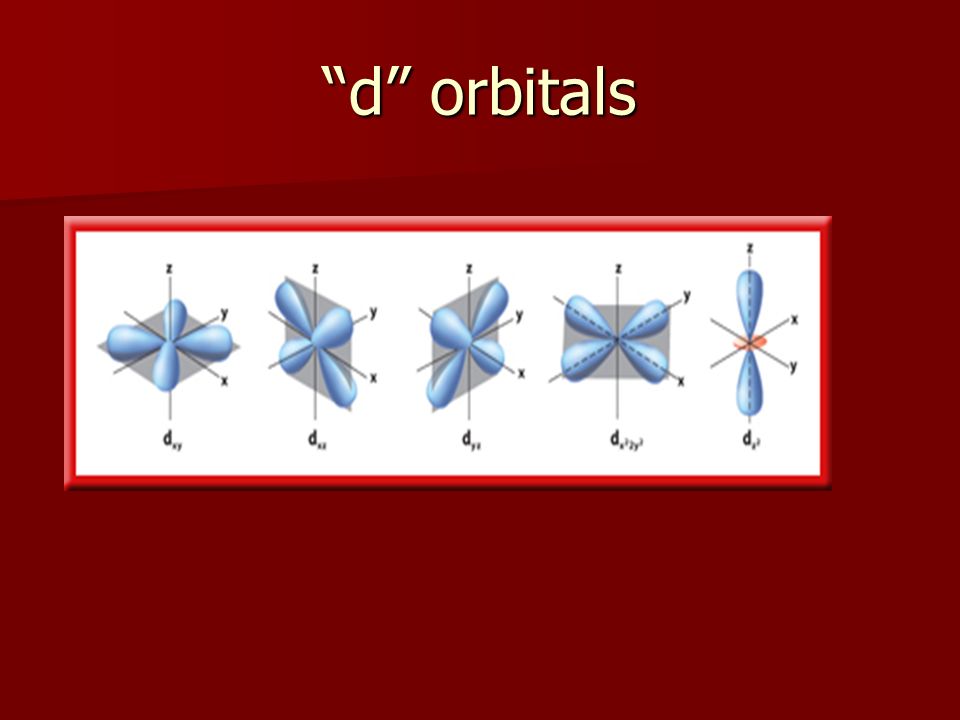 d orbitals
