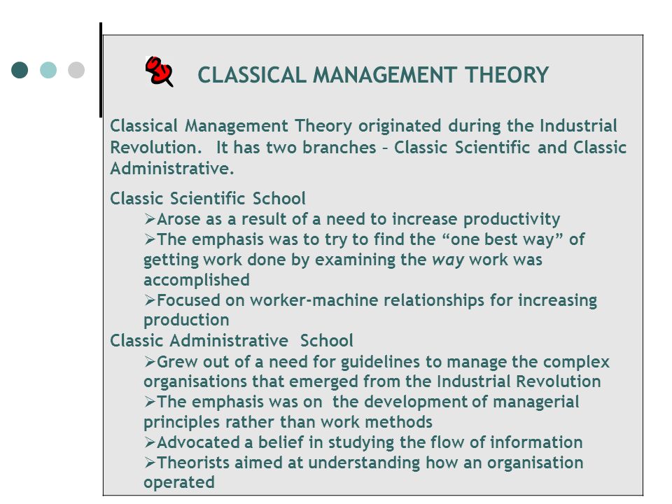 what is classical management