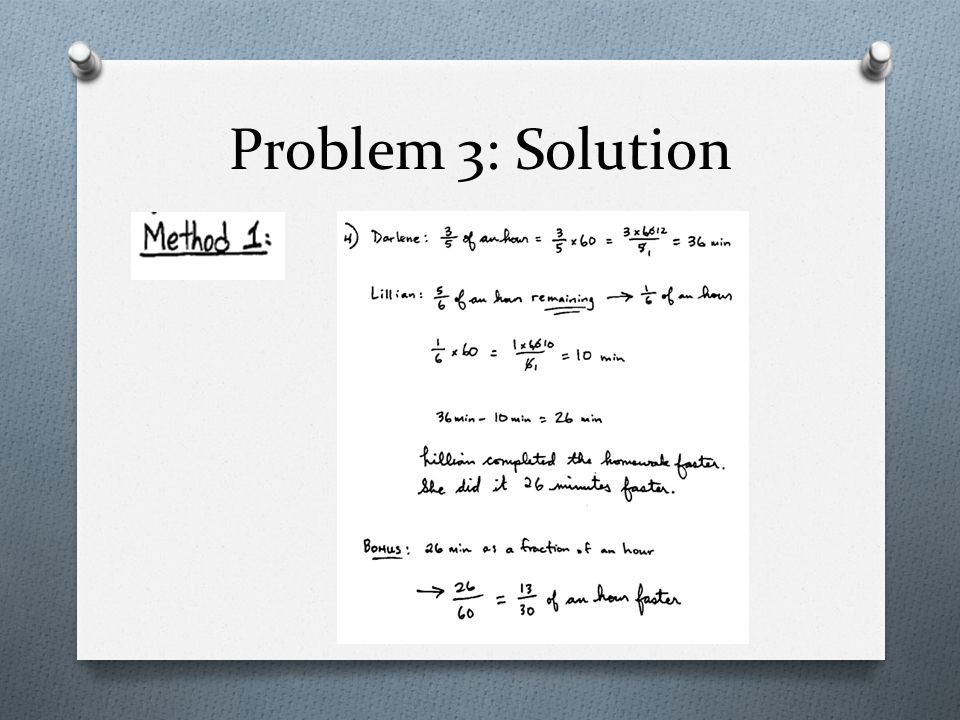 Problem 3: Solution
