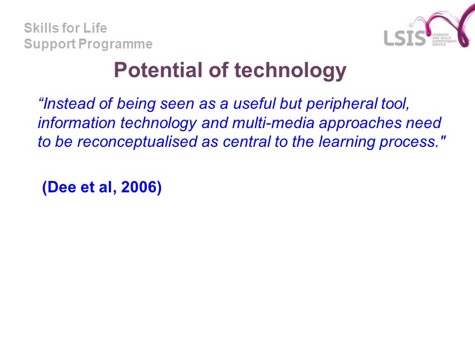 Potential of technology