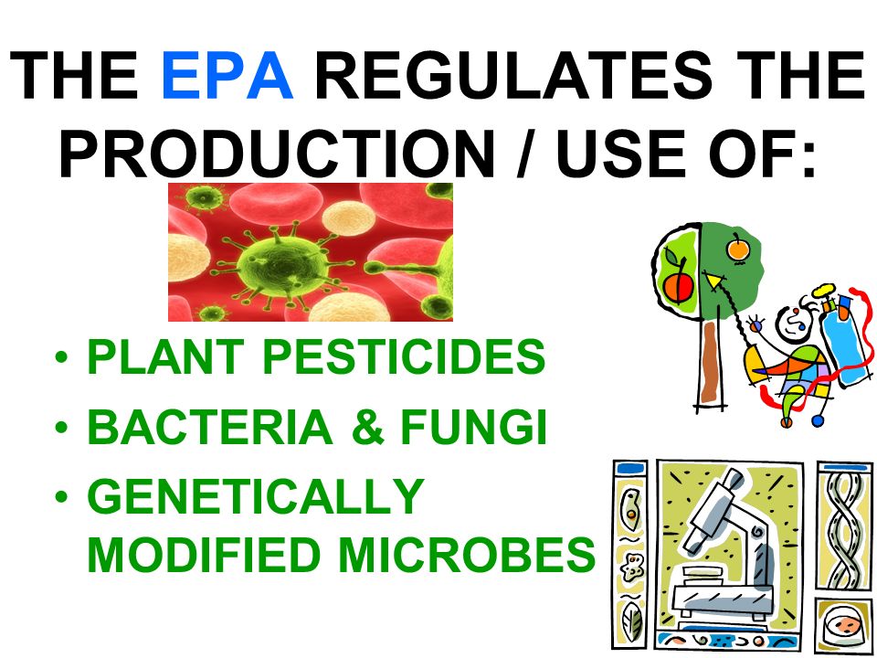THE EPA REGULATES THE PRODUCTION / USE OF: