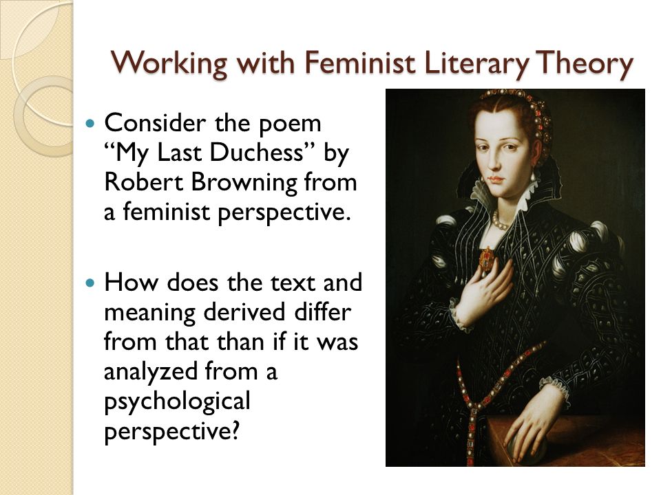Working with Feminist Literary Theory
