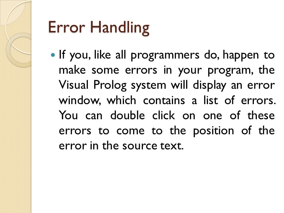 visual prolog 7.5 tutorial visual prolog 7.5 tutorial