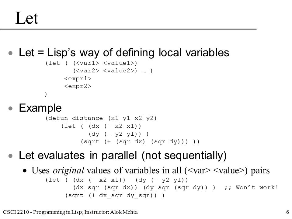 Lisp Porn