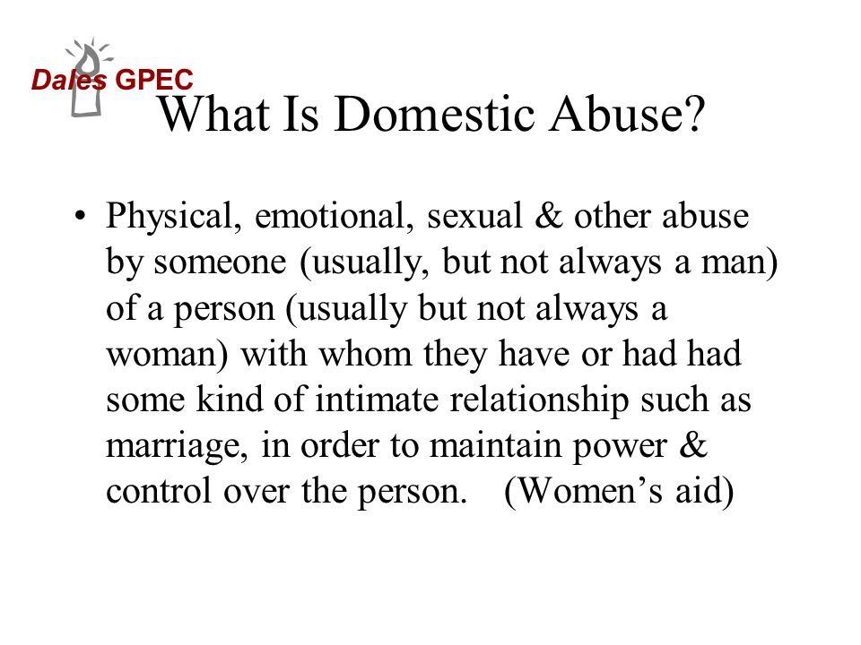 What Is Domestic Abuse