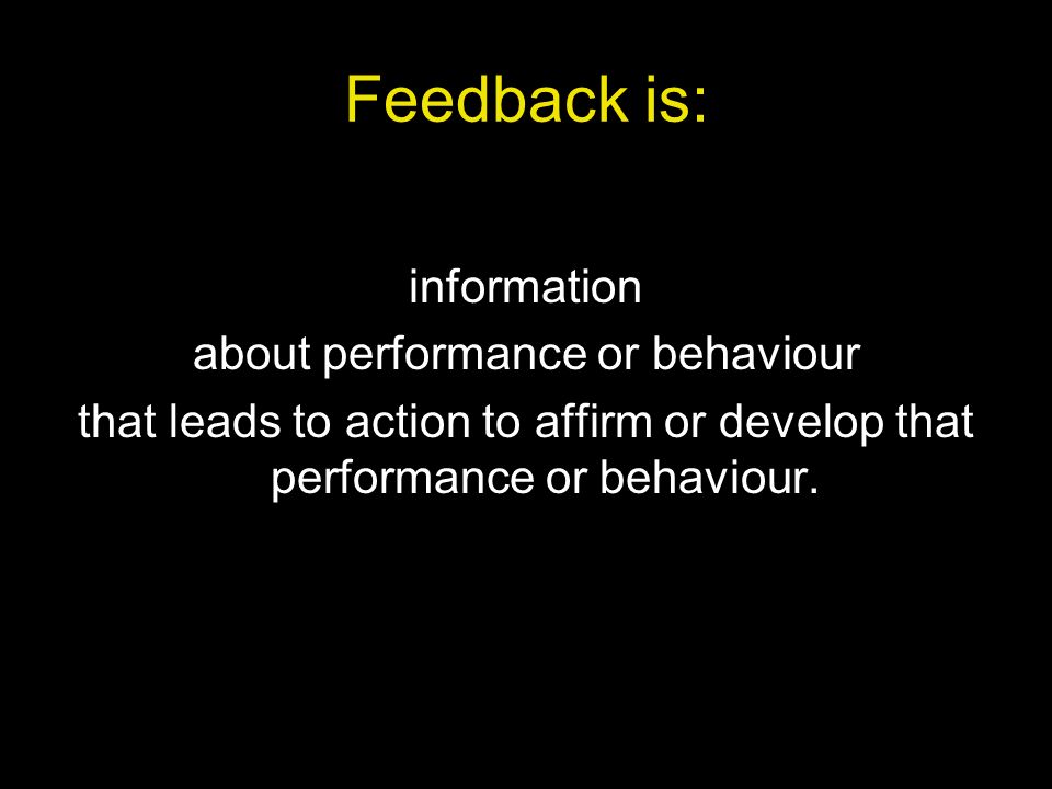 about performance or behaviour
