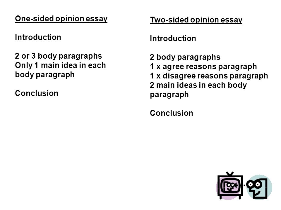 One-sided opinion essay