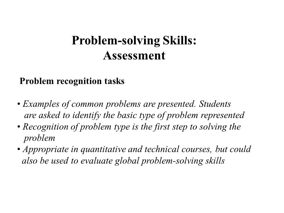 problem solving skills essay