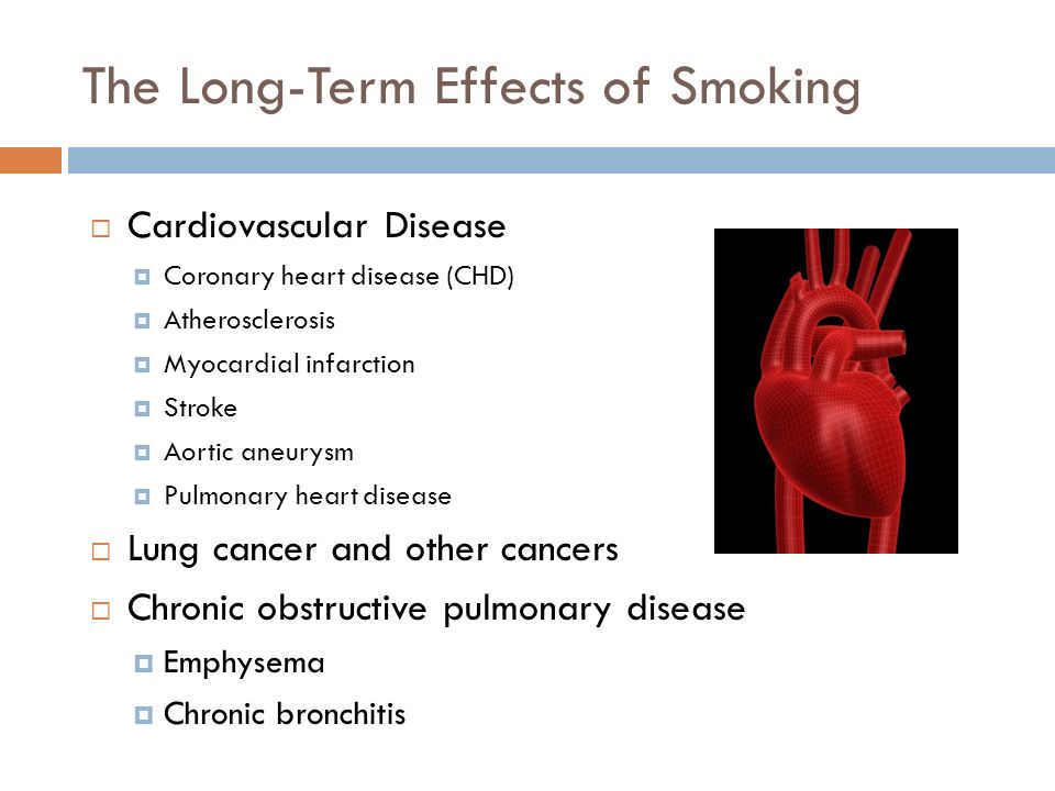 The Long-Term Effects of Smoking