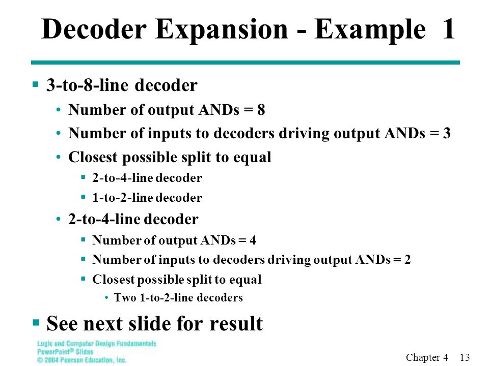 Decoder Expansion - Example 1