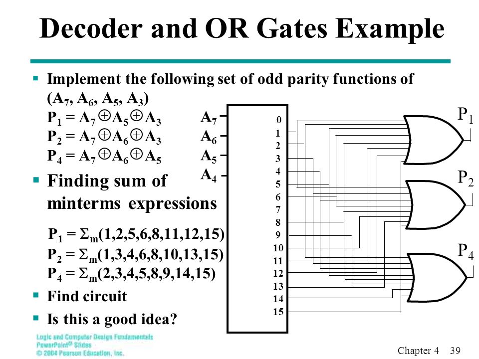 Decoder and OR Gates Example