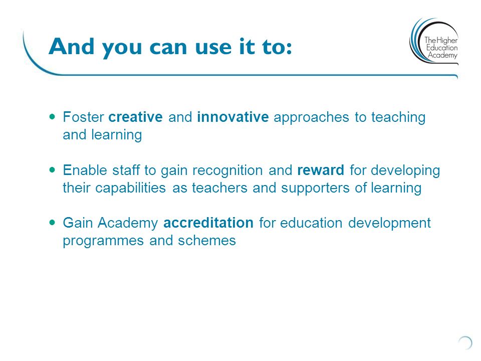 And you can use it to: Foster creative and innovative approaches to teaching and learning.