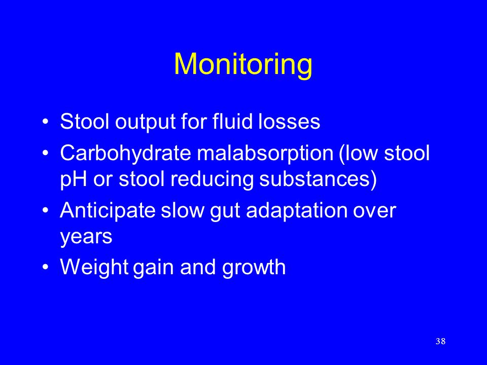 Monitoring Stool output for fluid losses
