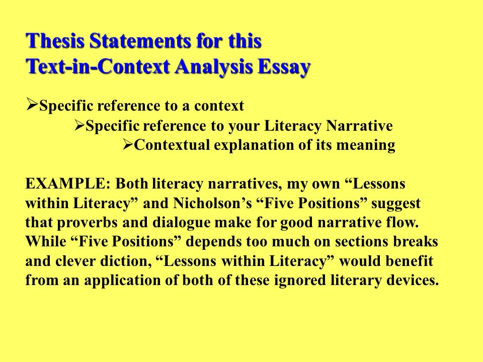 analysis essay thesis example