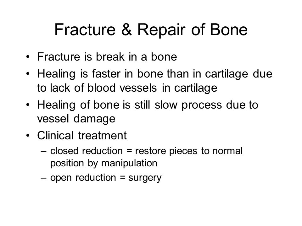 Fracture & Repair of Bone