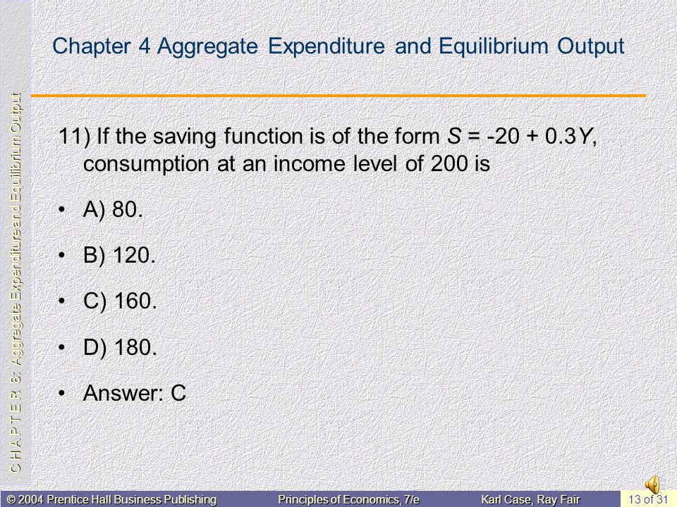Chapter 4 Aggregate Expenditure and Equilibrium Output