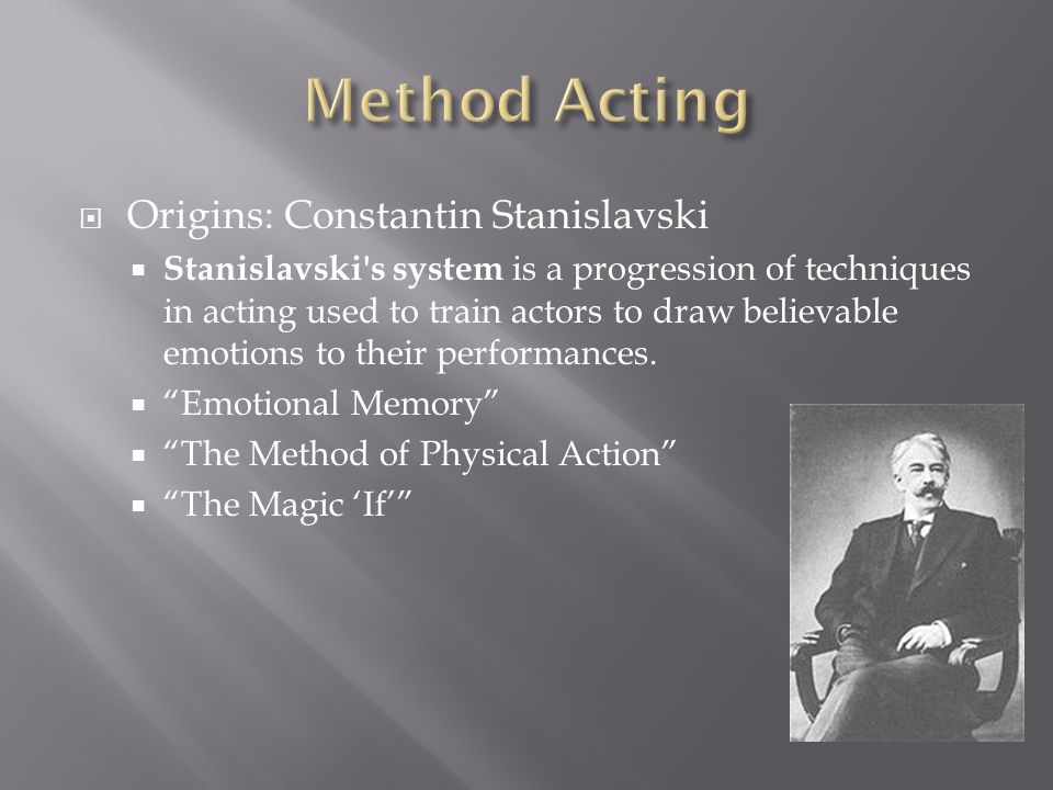 stanislavski system of acting