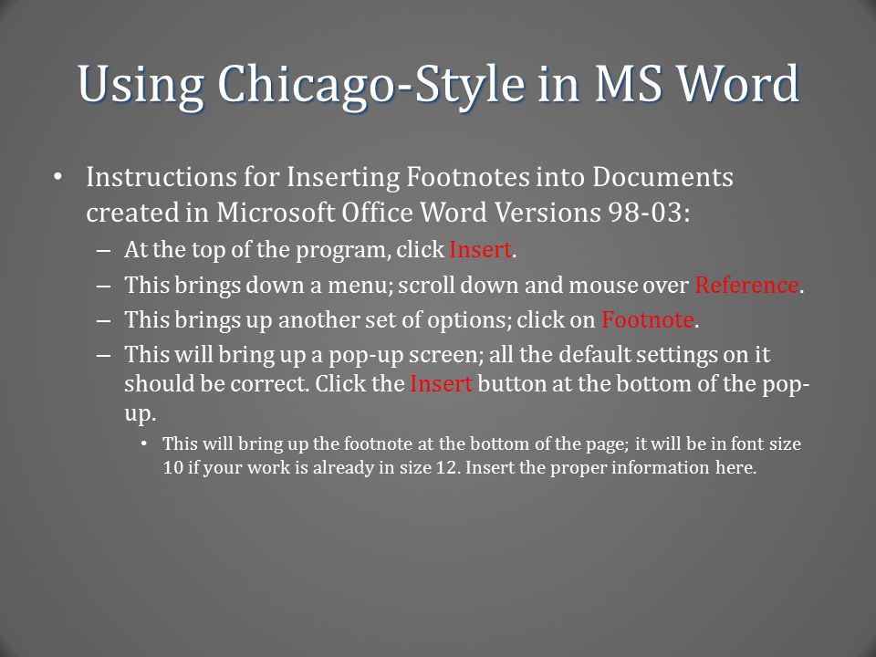 chicago style how to add footnotes in word chicago style how to add footnotes in word