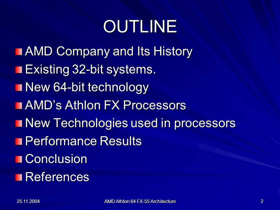AMD Athlon 64 FX-55 PROCESSOR ARCHITECTURE - ppt video online download
