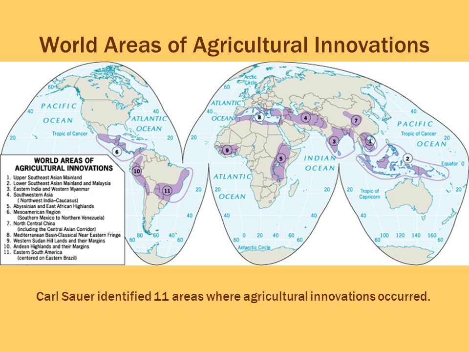 In most areas of the world. World areas. Agri Innovation.