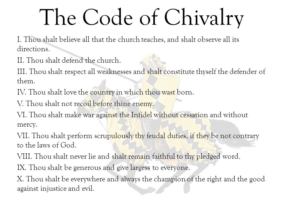 The Code of Chivalry