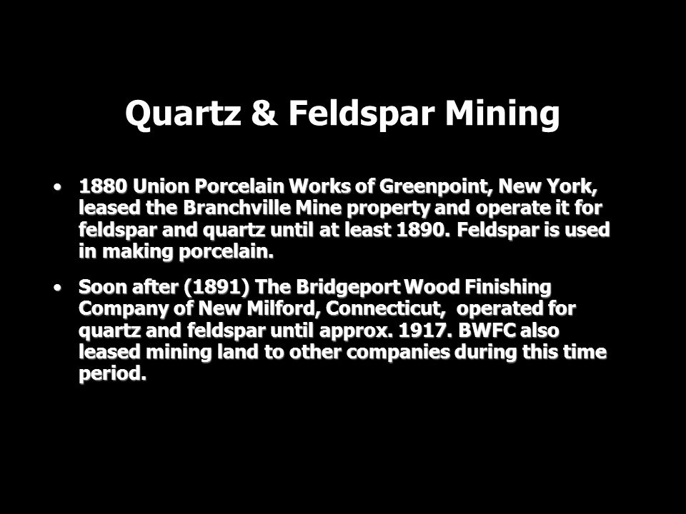 Quartz & Feldspar Mining