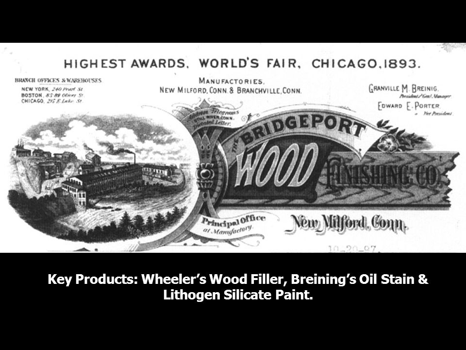 Key Products: Wheeler’s Wood Filler, Breining’s Oil Stain &