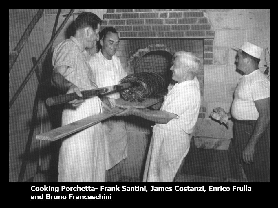 Cooking Porchetta- Frank Santini, James Costanzi, Enrico Frulla